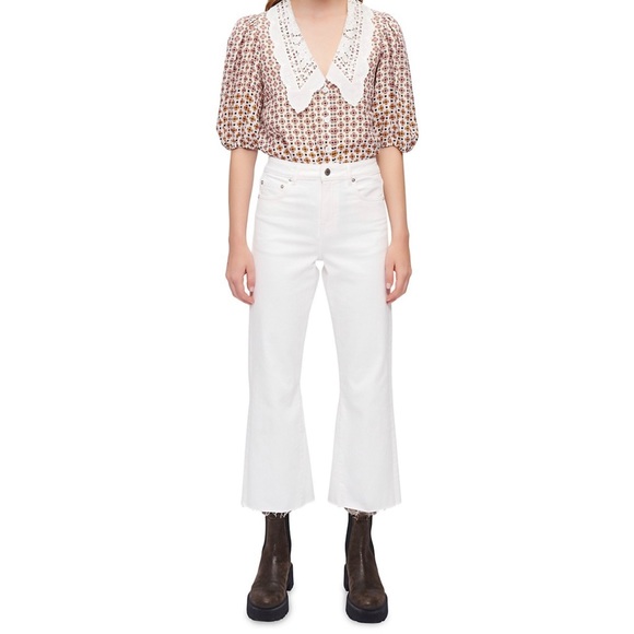 Maje relaxed fit white jeans - Picture 2 of 6